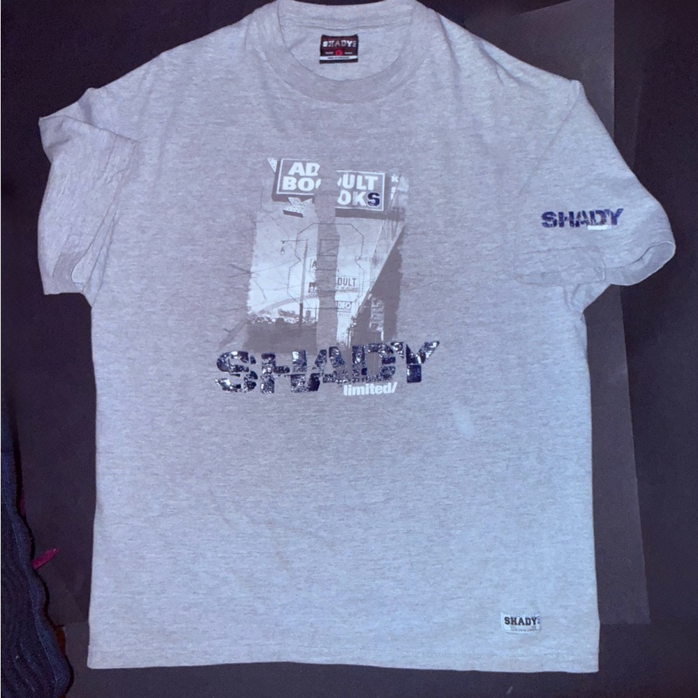 RARE Vintage Shady Ltd Eminem Detroit Graphic Tee L 8 Mile Adult Books Graphic